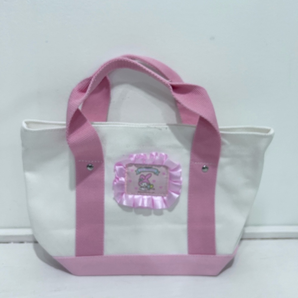Sanrio My Melody Pink & White Mini Canvas Tote Bag - Picture 2 of 10